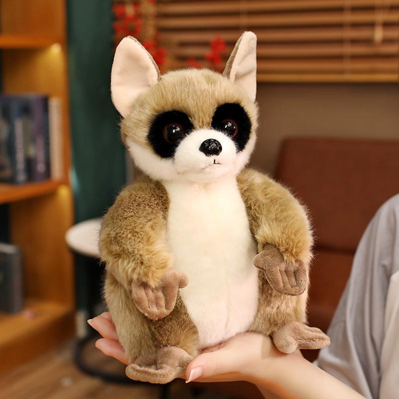 Niedliche Simulation Lemur mit großen Augen Puppe Plüschtier kleiner Affe Puppe Kinderbegleitung Beruhigungspuppe