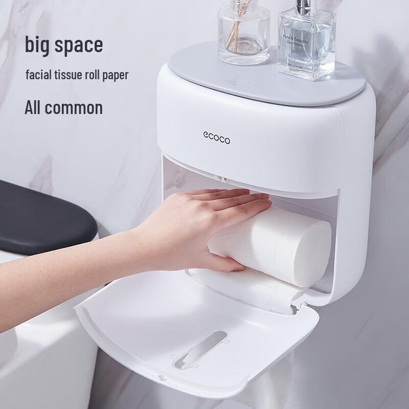 ecoco Wall-Mounted Double Layer Tissue Box