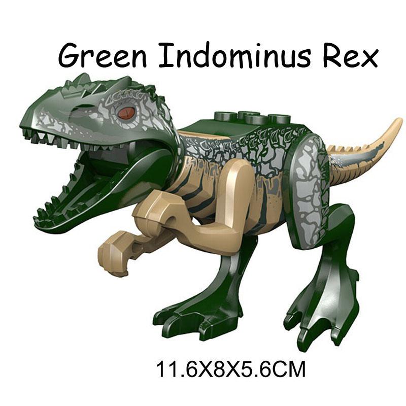 Jurassic Dinosaur World Park Indominus Rex Gyrosphere Escape Ball Owen Blue Model Building Blocks Enlighten Toys For Children