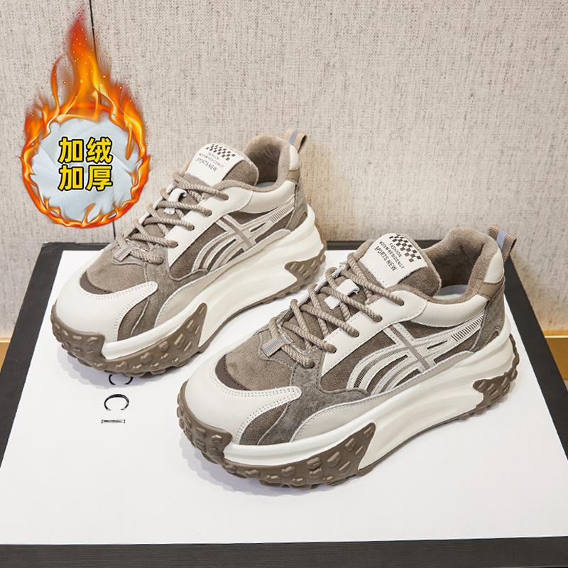 Autumn and winter new dad shoes female student sports shoes Internet celebrity casual women's shoes versatile thick sole increase dad