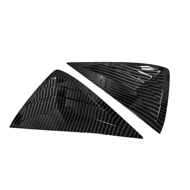 For Opel Corsa      ABS Plastic Rear Window Quarter Louver Cover Side Vent Trim Car Adhesive Accessories