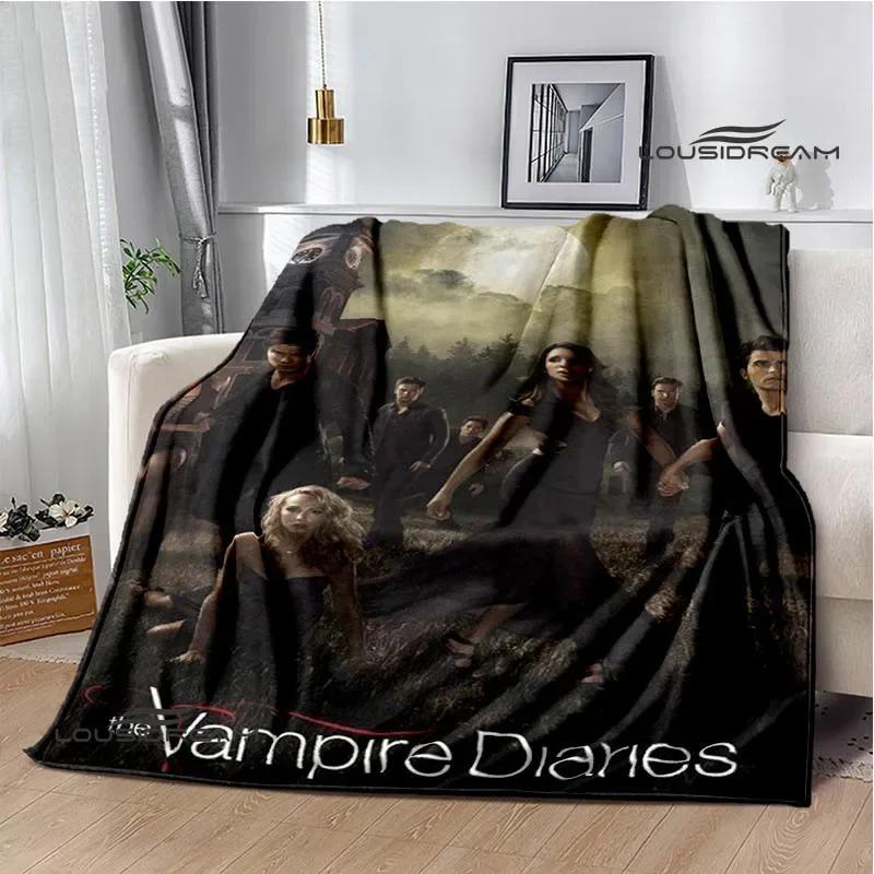 The Vampire Diaries Damon Salvatore Printed Blanket Warm Flannel Blankets Soft and Comfortable Blanket Bed Linings Birthday Gift