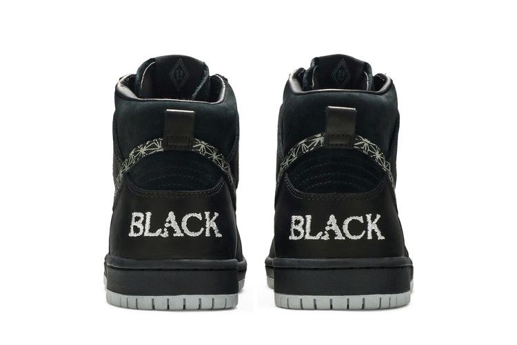 Men's Sneakers Nike SB Dunk High Black Bar Black/Black-Dark Grey