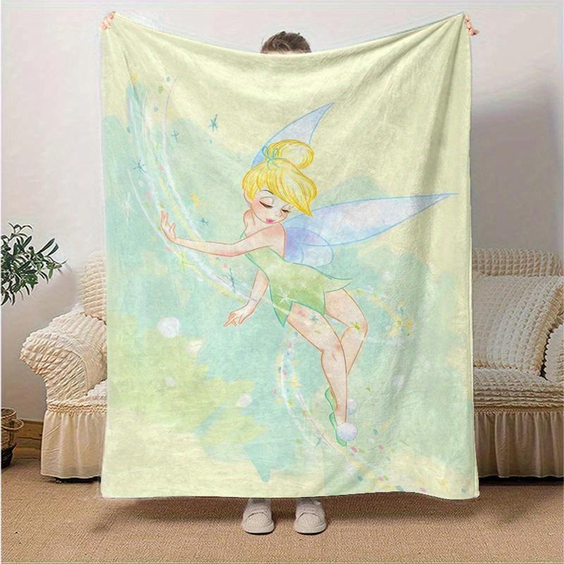 1 Stück, Tinkerbell Heimdekor Decke: Gemütliche Flanelldecke für Schlafzimmer, Wohnzimmer, Reisen, Camping, Auto