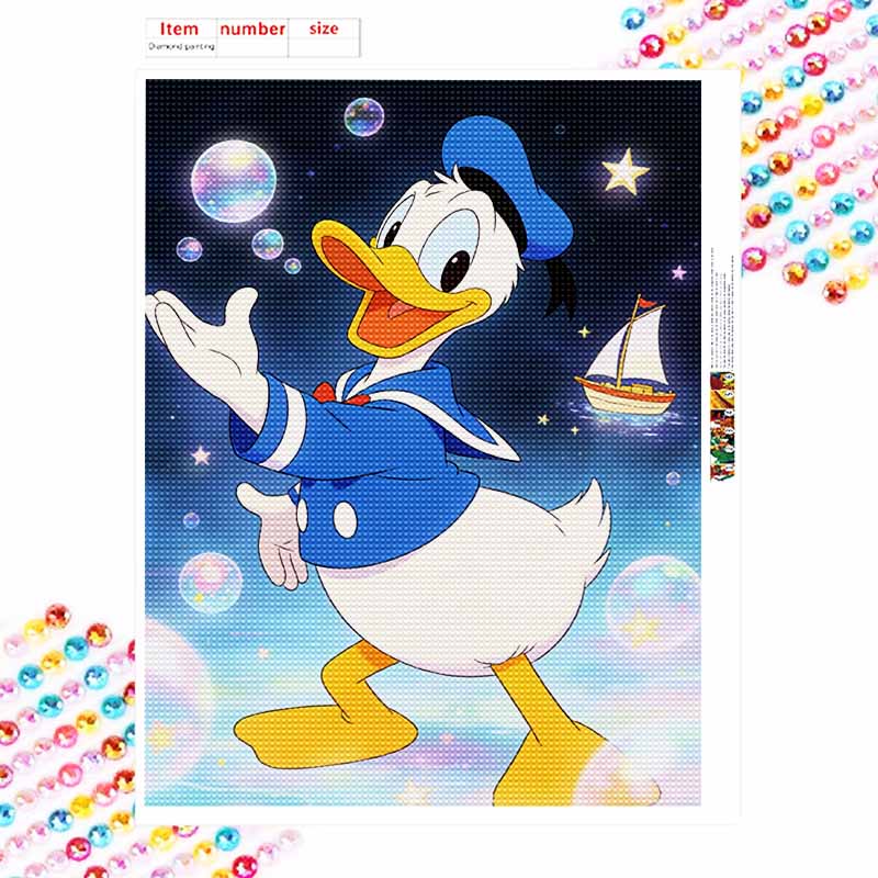 Disney Donald Duck Diamond Painting Art Kit Handmade DIY5D Home Decor Gift