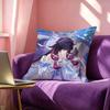 G-Genshin Columbina Impact Square Double-Sided printed Pillow Case Bedroom Bedside Pillow Sofa Cushion Cover