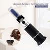 Handheld 0-80% Baijiu Alcohol Refractometer ATC Liquor Whisky Alcohol Tester Alcohol Content Tester for Liquor Spirits
