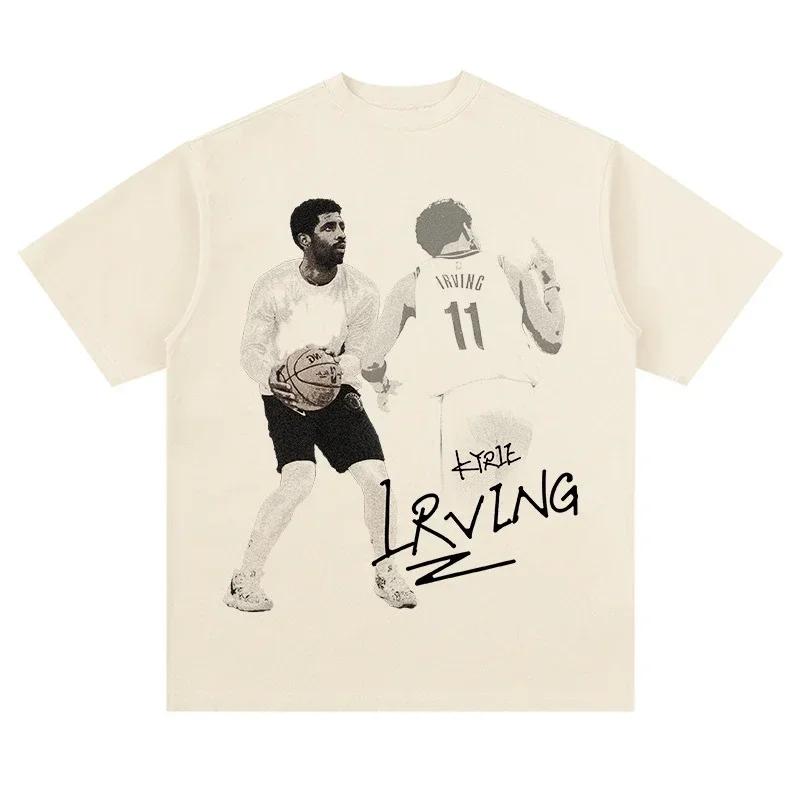 ZX TEE NBA star portrait short sleeved T-shirt  Printed Short Sleeve T-shirt Men Distress American Women Tshirt 2025