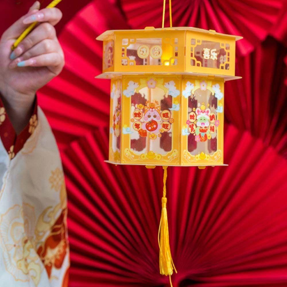 Chinese Style New Year Luminous Lantern Traditional Spring Festival Supplies  Good Luck Decoration
