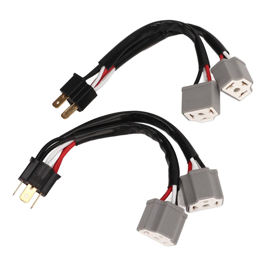 2Pcs 9003 H4 Headlights Wiring Harness Socket Adapter Male To Female 2 Way Splitter Wires for Truck Pickup LED Cable