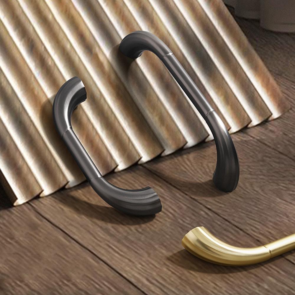 Fashion Zinc Alloy Bright Chrome Handles Furniture Hardware Furniture Handle Multifunctional Cabinet Knobs Cupboard