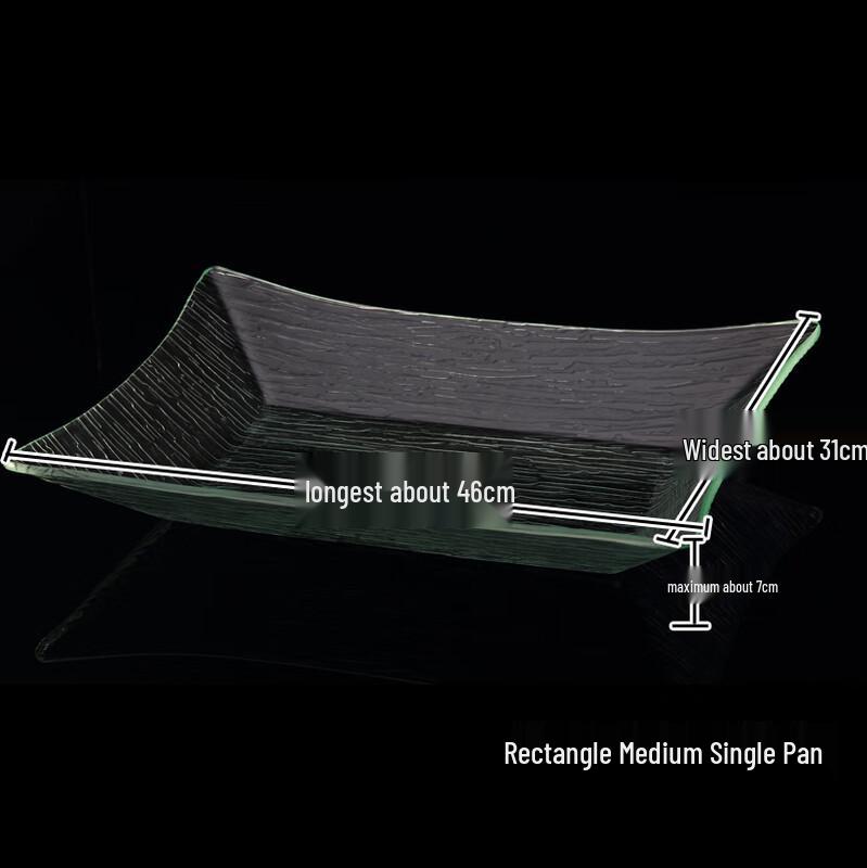 Japanese Style Rectangular Stone Serving Platter