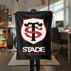 1 Stück Stade Toulousain Aufdruck Flanelldecke, Hohe Qualität, Bequem für alle Jahreszeiten, Heimdekoration, Wärme und Komfort, Perfekt für Weihnachtsgeschenke178
