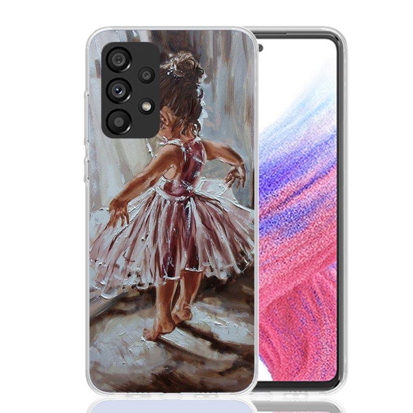 Ballerina Ballet Dancing Phone Case For Samsung Galaxy A13 A14 A15 A16 A17 A53 A54 A55 A56 A33 A34 A35 A36 A23 A24 A25 A26 A05S