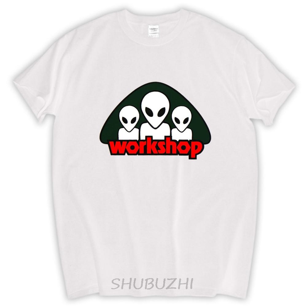 

New Alien Workshop Logo crew neck s Printed Men s White T-Shirt Size S-2XL Men T Shirt Print Cotton Short Sleeve T-shirt 4XL