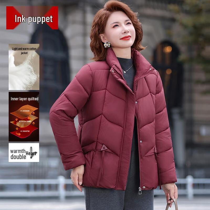 

Mid-Aged Women s Stylish Winter Padded Cotton Jacket 2XL