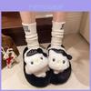 Fashionable Casual Cute Plush Slippers For Women Outdoor Use Autumn And Winter Comfort