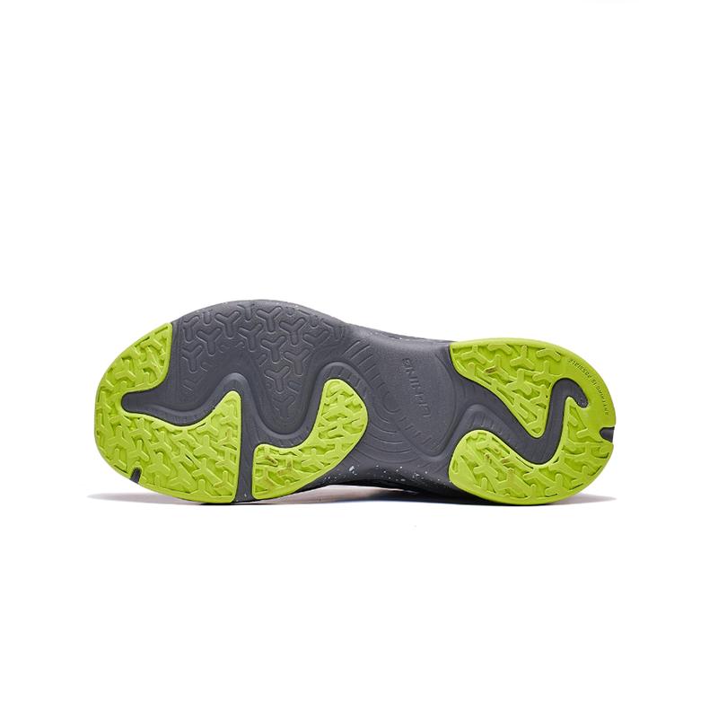 Li Ning Youth  Childrens Glow In The Dark Shock Absorbing Rebound Casual Shoes Kids Shoes Black Green YKCT108-1