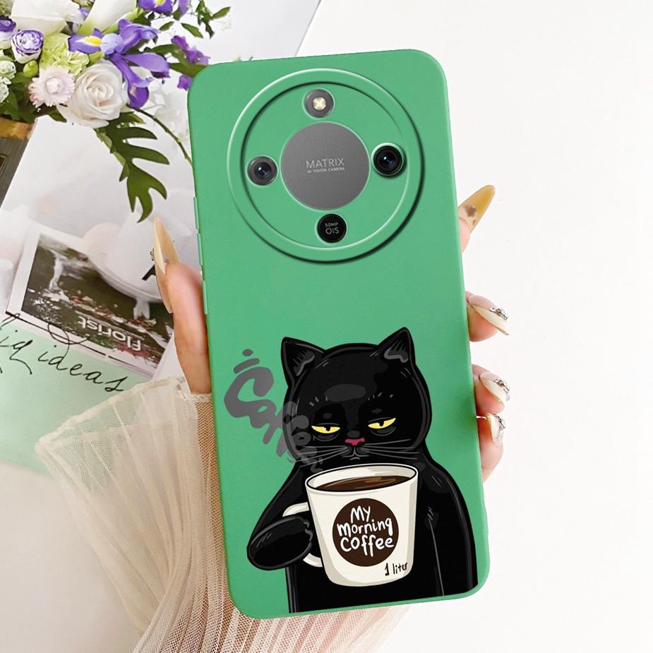 For Honor X9d Case MTN-NX1 Cute Dinosuar Cartoon Cover Soft TPU Phone Cases For Honor Magic 8 Lite X 70 HonorX70 HonorX9d Fundas