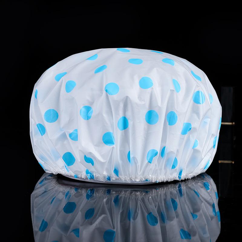 EVA Waterproof Disposable Shower Cap with Cartoon Print - Oil and Smoke Proof