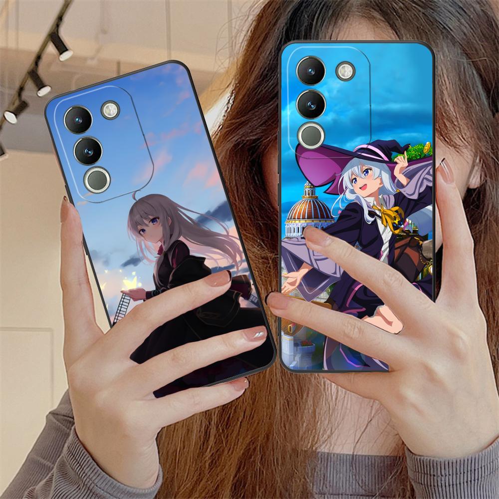 Wandering Witch Elaina Matte TPU Mobile Phone Case for VIVO V60 V50 V40 V30 V29 V27 V25 V23 Pro Lite 5G Colorful Printing Cover