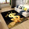 3D Dollar Money Pattern Area Rug,Carpet Rug for Living Room Bedroom Sofa Doormat Kitchen Decoration,Kids Play Non-slip Floor Mat