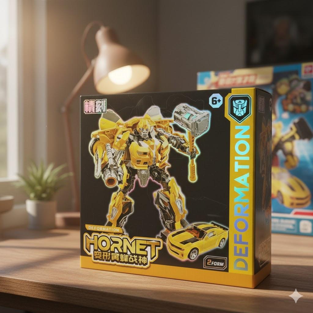 

Трансформер автобот Бамблбі Bumblebee машинка робот 23 см 23 жовтий