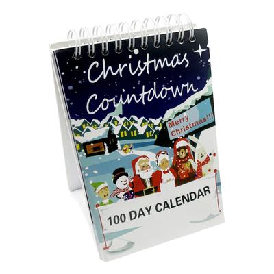 100-Tage-Weihnachts-Countdown-Kalender 2025 Schreibtisch-Adventskalender Abreiß-Countdown-Kalender für Zuhause Büro Raumdekoration