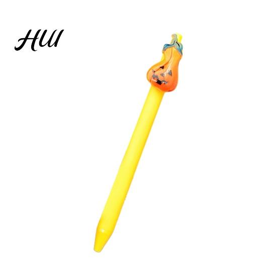 Retro Color Matte Gel Pens Halloween Ballpoint Pen, Cute Ghost Skull Pumpkin Retractable Ink Comfortable Non-slip Grip 0.5mm Fine Point Writing