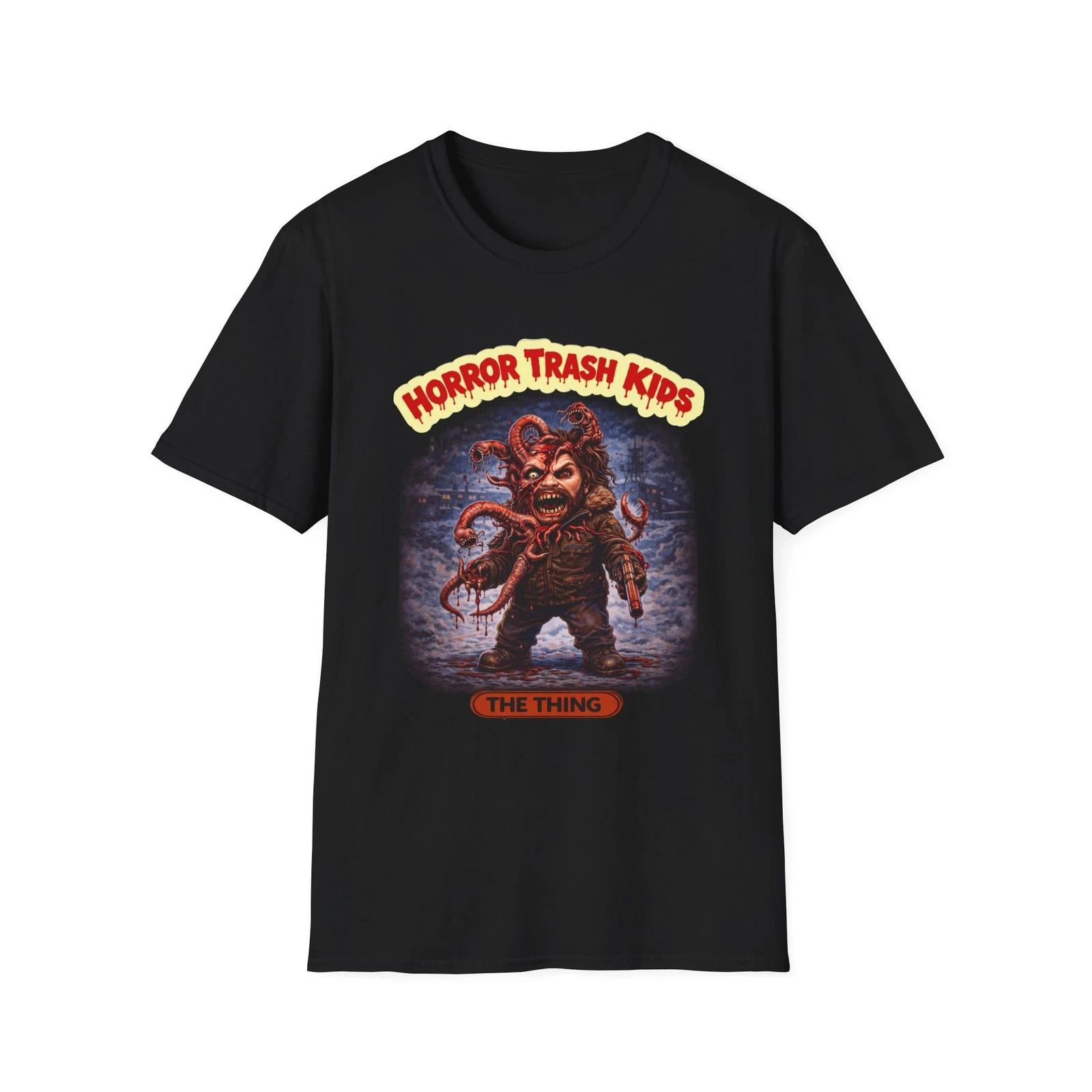 Horror Trash Kids The Thing T-Shirt | Retro Monster Illustration XXXL