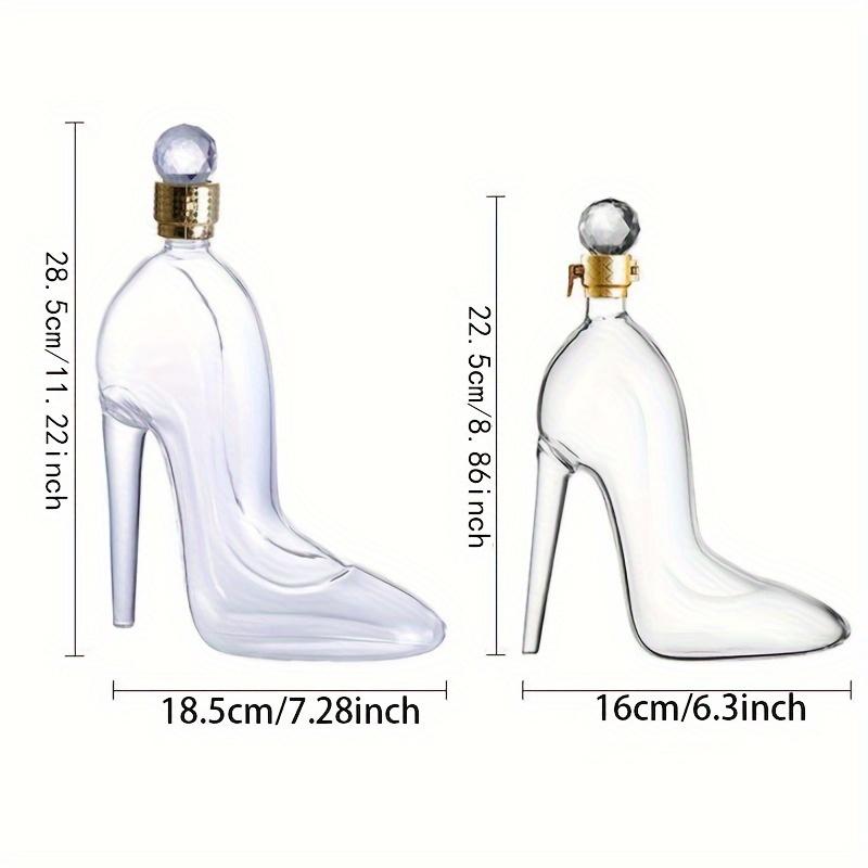 1pcs Glass High Heel Shaped Wine Bottle Glass Wine Container Special Shaped Decanter Whiskey Glass Bottle Alcohol Bottle Whiskey Container Wine Set Ac