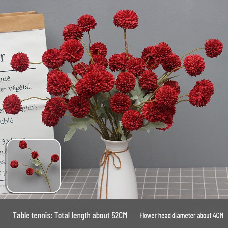 10-Piece Burgundy Floral Décor Set: Red-Toned Artificial Flowers, Mat, Aisle Runner, Wedding Decoration