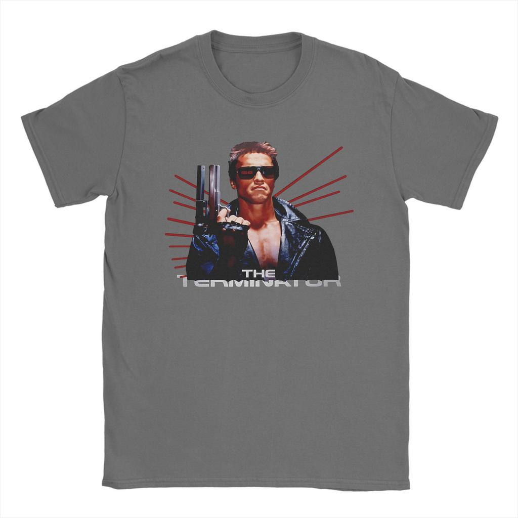 Movie Terminators Cotton T-Shirt For Men Summer Aesthetic T-Shirts Crew Neck Harajuku Tee Shirt Oversized Design Tops