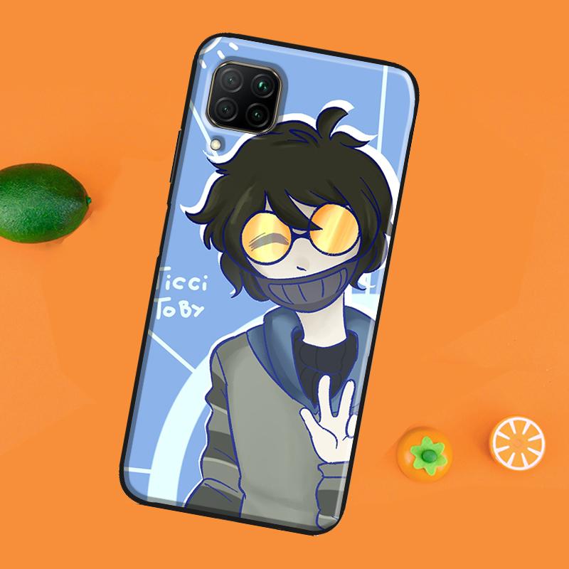 Creepypasta Ticci Toby x leser Deksel For Huawei P30 Pro P20 P40 Mate 20 Lite P Smart 2021 2019 Nova 5T Honor 50 10i 9X 8X