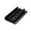 Musiclily Pro 10.8mm Steel Hardtail Fixed Bridge with Vintage Saddles for Imported Strat/Telecaster Electric Guitars, Black