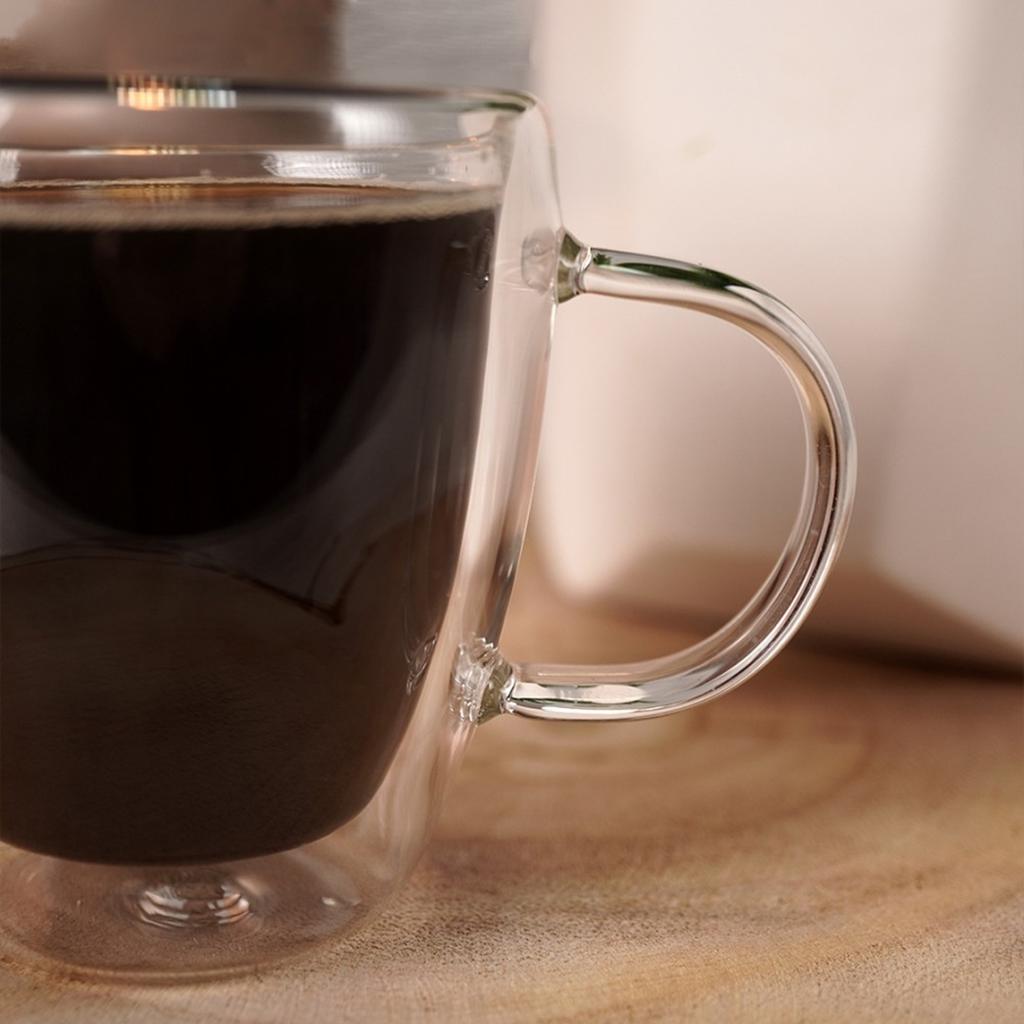 180ml DOPPELWANDIGES THERMO-GLAS FÜR KAFFEE
