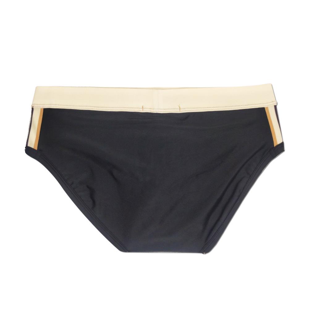 UXH Men's Color Block Stripe Triangle Swim Briefs