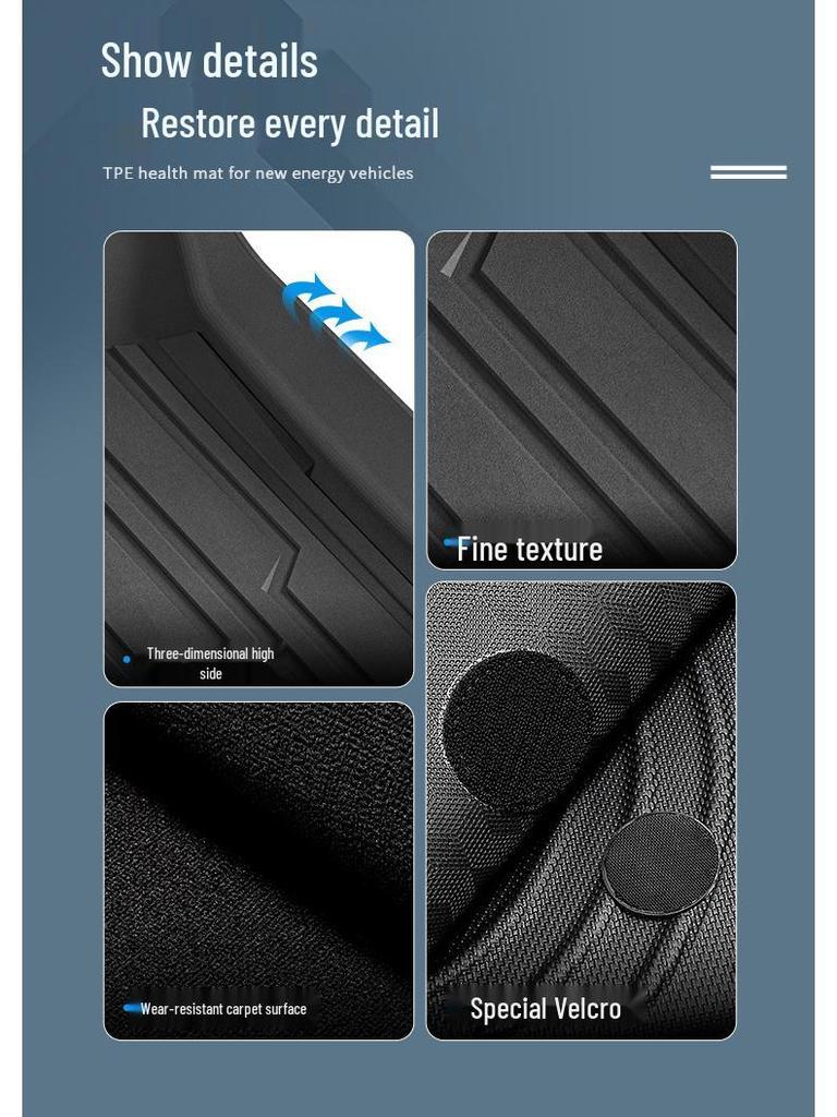All-Weather TPE Mats for 2021-2022 Haval Cool Dog: Floor, Trunk, and Seat Backrest