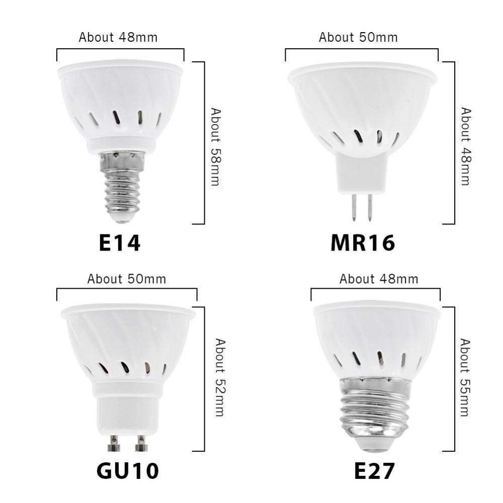 Full Spectrum Cfl LED Grow Light Lampada E27 E14 MR16 GU10 IR UV Indoor Plant Lamp Flowering Hydroponics System Garden AC85-265V