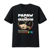 Funny Autism Awareness Papaw Grandson Best Friend For Life T Shirt Vintage Washed Top For Everyday Wear Comfortable