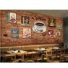 Hand Drawn Vintage Coffee Home Decor In The Living Room Custom 3d Photo Wallpaper