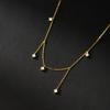 Xiaomi S925 Sterling Silver Necklaces For Women Simple Chain Fashion Minimalist Pendant Necklaces Gold Zircon Birthday Gift