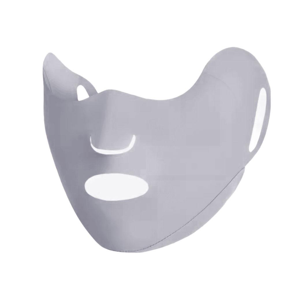 Sunscreen Mask Outdoor Breathable Eye Corner Protection Seamless Fitting Sun Shading Face Protection UV Protection Golf Mask One size серый