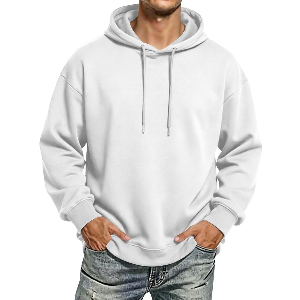 Men's Winter Hoodie with Warm Casual Pullover for Cold
