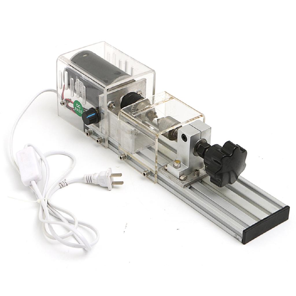 Milling Grinding Wood Mini Lathe Machine Woodworking Lathe Bead Polishing Cutting Drill Rotary Tool DIY Benches Drill