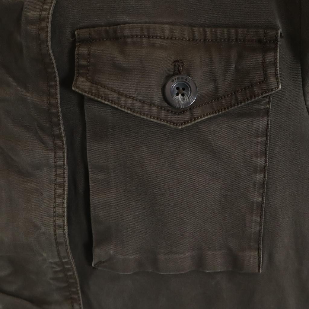 DIESEL Knit switching Military jacket XS Brown Women Used