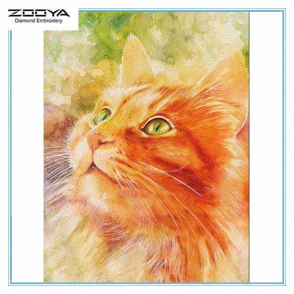 

ZOOYA DIY 3D Алмазная вышивка крестиком домашний декор кошка