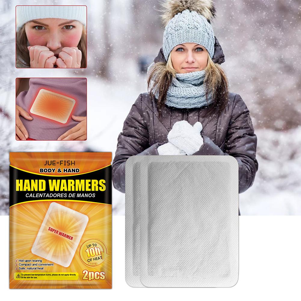 2-50X Hand Body Hot Pack Disposable Heating Pad Long Lasting Heating Pack Odorless Self Adhesive For Winter Outdoor Activities