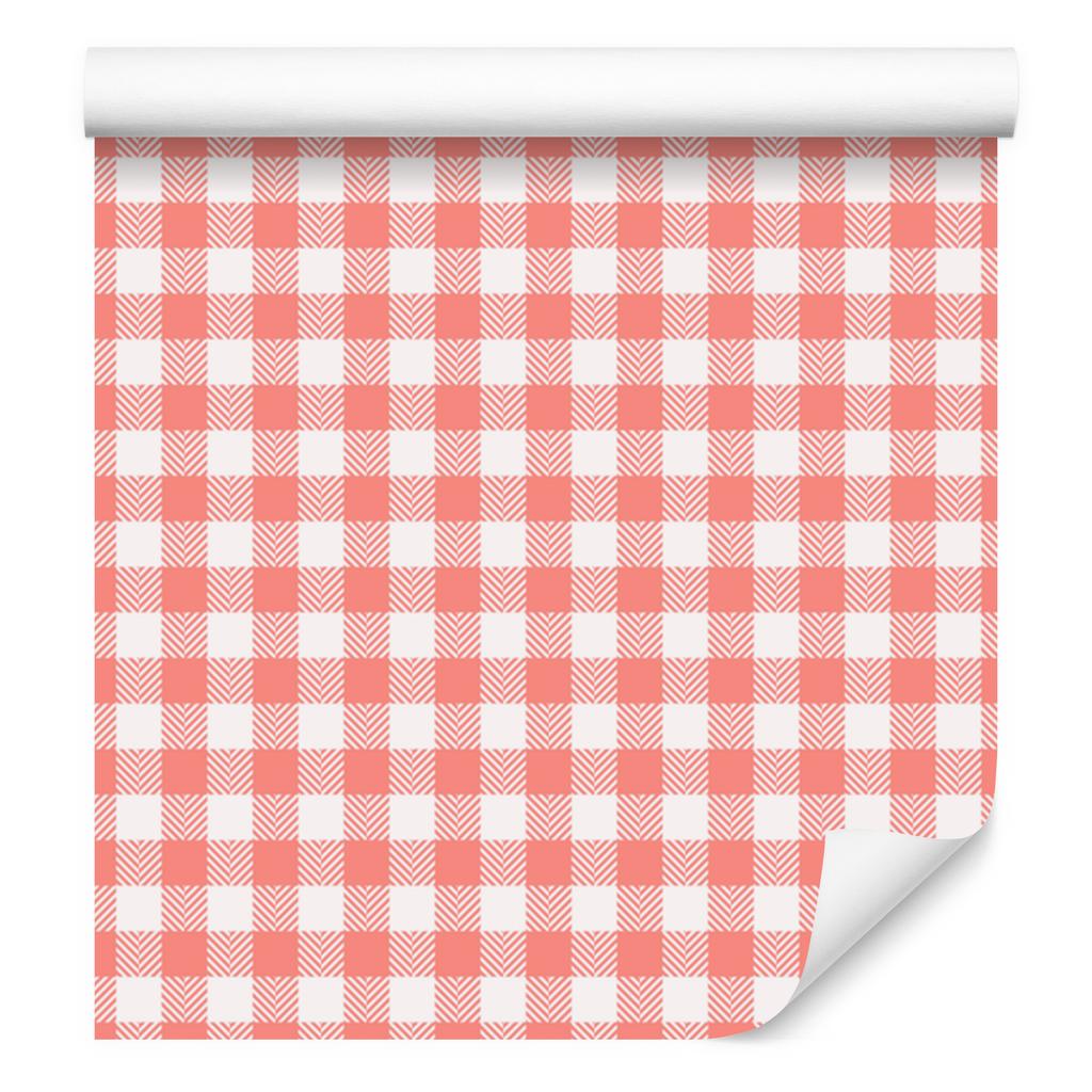 Wallpaper Fabric Pattern Soft Forms, Coral for Living Room and Bedroom 50x1000