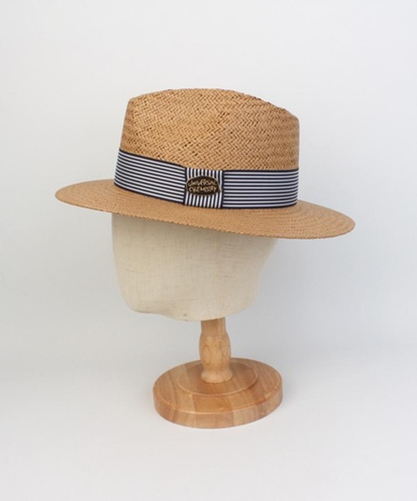 Yunibeosyeolkemiseuteuli Stripe Line Summer Brown Fedora - Big Size Summer Fedora